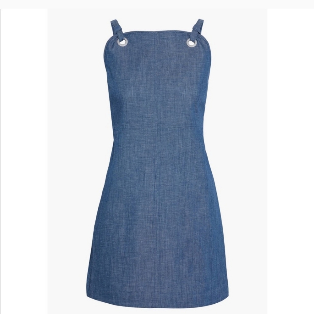 Rag & Bone denim overall style mini dress size 2